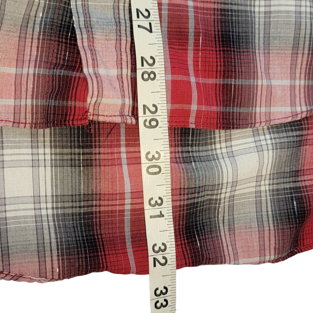 Ely Cattleman Plaid Shimmer Vintage Ranchwear Western Pearl Snap Shirt XXL - Picture 11 of 11